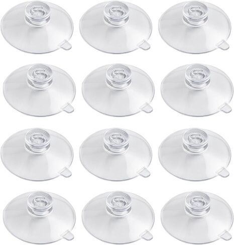 ZZRANYE 12 Pcs Radar Detector Suction Cups, 35mm Small Suction Cups Replacement Mount for Clear Cobra Escort Beltronics Radar Detector Mount, Compatible with Radar Gun Windshield Mounting Bracket in Saudi Arabia