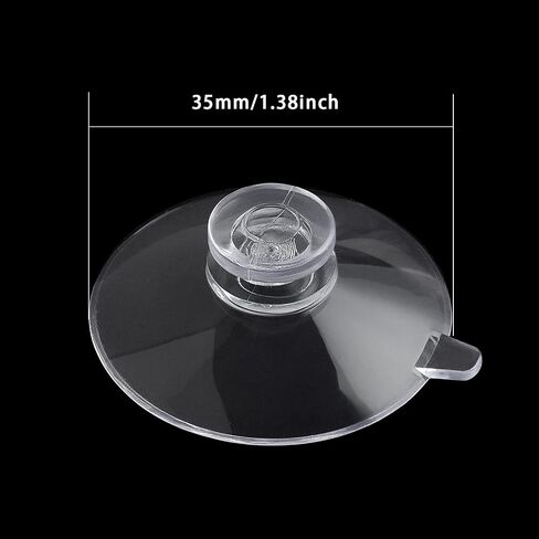 ZZRANYE 12 Pcs Radar Detector Suction Cups, 35mm Small Suction Cups Replacement Mount for Clear Cobra Escort Beltronics Radar Detector Mount, Compatible with Radar Gun Windshield Mounting Bracket in Saudi Arabia