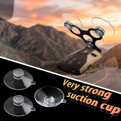ZZRANYE 12 Pcs Radar Detector Suction Cups, 35mm Small Suction Cups Replacement Mount for Clear Cobra Escort Beltronics Radar Detector Mount, Compatible with Radar Gun Windshield Mounting Bracket in Saudi Arabia