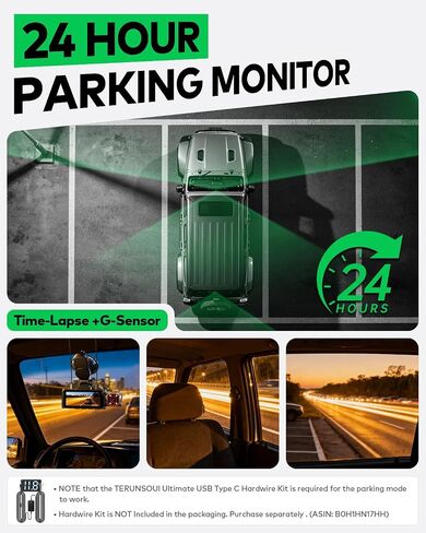 4K+4K+1080P 3 Channel Dash Cam, Free 128GB Card, AProX HD Night Vision | Dash Cam Front and Rear with Cabin, 5.8GHz WiFi6 - up to 20MB/s, App, GPS, G-Sensor, 24H Parking Mode, Support 512GB Max in Saudi Arabia