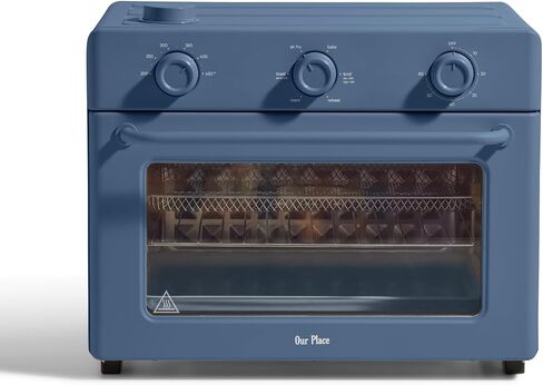 Our Place Large Wonder Oven, 6-in-1 Air Fryer & Toaster Oven, 3-Rack, 32 Qt | Non-toxic air fryer toaster oven combo; basket, wire rack, bake pan, crumb tray; toast, roast, bake, broil, reheat, steam in Saudi Arabia