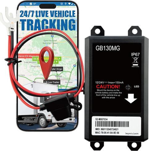 Lonestar GB130 Wired GPS Tracker for Vehicles, 4G/5G Cat M1 Hidden Unit | Hidden GPS tracker for vehicles and equipment with real-time location updates, anti-theft monitoring, subscription required. in Saudi Arabia