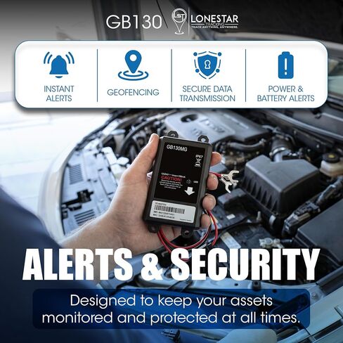 Lonestar GB130 Wired GPS Tracker for Vehicles, 4G/5G Cat M1 Hidden Unit | Hidden GPS tracker for vehicles and equipment with real-time location updates, anti-theft monitoring, subscription required. in Saudi Arabia