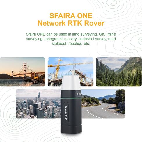 RTK GNSS Survey Equipment with Network RTK Rover, Handheld Controller and Survey Software, GNSS RTK GPS with 60° Tilt and Built-in IMU, for Construction and Geodetic or Land Survey Layout Planning in Saudi Arabia
