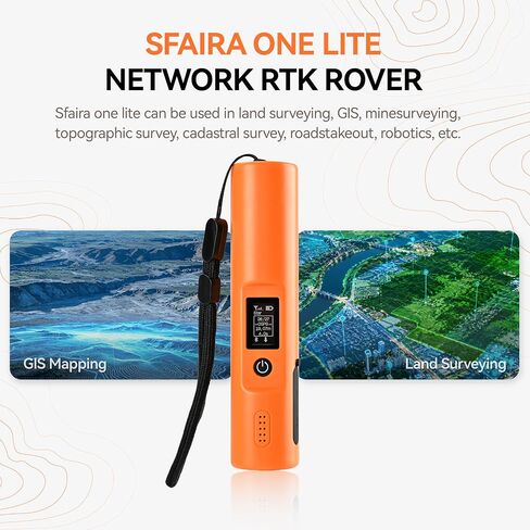 Sfaira One Lite RTK GNSS Receiver, 1408 Channels Handheld GPS Rover Survey Equipment with OLED Display, 4G Bluetooth WiFi, 16H Long Battery Life for Land Surveying, GIS Mapping & Construction in Saudi Arabia