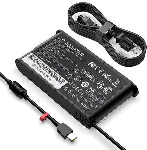 65W USB-C Laptop Charger Compatible with Lenovo ThinkPad Type C Notebooks | Power Adapter for Lenovo ThinkPad X1 Carbon, T14, X13, Yoga, ThinkBook 13s Chromebook. Supports USB‑C PD Fast Charging in Saudi Arabia