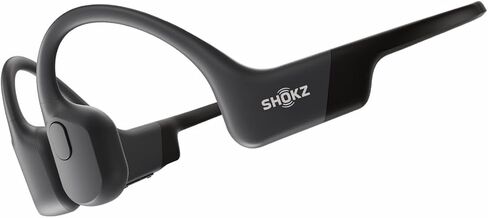 SHOKZ OpenRun Bone Conduction Open-Ear Bluetooth Sport Headphones, Black | Bundle with Sweat Headband；Open ear comfort; Lightweight & Secure fit; IP67 water resistance; 8H battery; Running/Cycling in Saudi Arabia