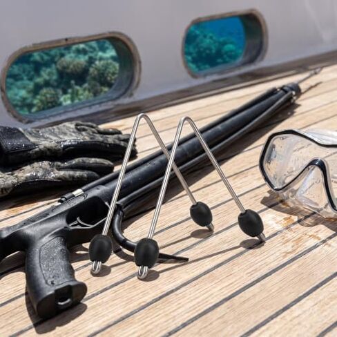 Vbest life Pack of 2 Speargun Band V Wishbone, 306 Stainless Steel Latex Tube V-Shape Connetctor for Spearfishing Gun in Kuwait