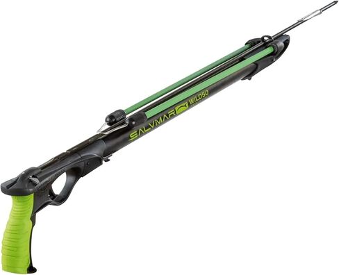 SALVIMAR Wild Pro Speargun for Spearfishing - Underwater Hunting Spear Gun with 28mm Aluminum Barrel, 6.5 mm Tahitian Shaft, 14 mm Screw in Elastics, Stainless Steel Release System in Saudi Arabia