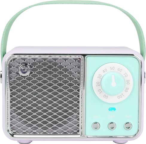 Dosmix Retro Bluetooth Speaker,Vintage Decor,Small Gift for Women Men Green | Portable mini wireless radio old fashion style for kitchen desk bedroom office travel accessories gifts for women teen girls in Kuwait