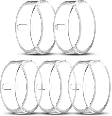 5 Pack Cover Compatible for Oura Ring Gen 4, Gen 3 Horizon/Heritage Size 8 | Support Charging with Cover on, Ultra-thin TPU Protector Oura Ring Accessories for Women Men (Not for Oura 5/4 Ceramic) in Saudi Arabia