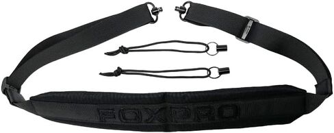 FOXPRO Black QD Carry Sling | Quick Detach Mounts, Padded Shoulder Strap, Adjustable Length, Includes Paracord Connections in Saudi Arabia