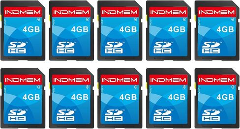 INDMEM SD Card 16GB, 10-Pack UHS-I Class 10 MLC Flash Memory Card, High-Speed Secure Digital Cards for Cameras, DSLR, Action Cams - Reliable Storage in Saudi Arabia