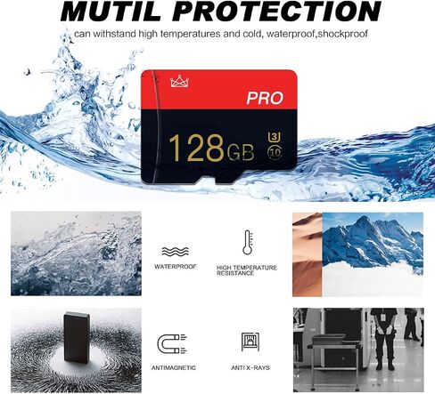 2 Pack Micro sd Card 128GB Class 10 with Adapter High Speed Memory Card for Tablet, Drone in Saudi Arabia