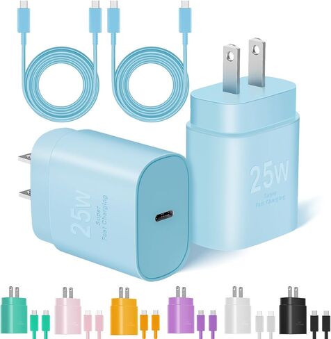 Type C Charger Fast Charging, 2Pack [10FT&6FT] Long USB C Cable with 25W Phone Super Fast Charger Block Compatible with Galaxy S25/S24/Plus/Ultra,iPhone 15/16/17/Air/Plus/Pro Max in Saudi Arabia