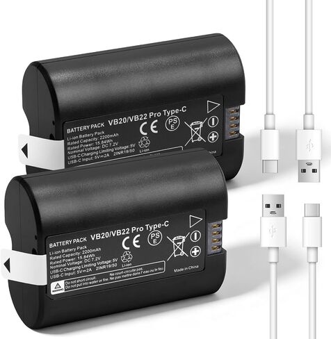 VB22 VB20 Battery Replacement for Godox V350 V480 V350S V480S Flash Series | 2-Pack Compatible with Godox V350S V350O V350N V350F V350C V480C V480S V480N V480O V480F V480O Camera Flash in Saudi Arabia