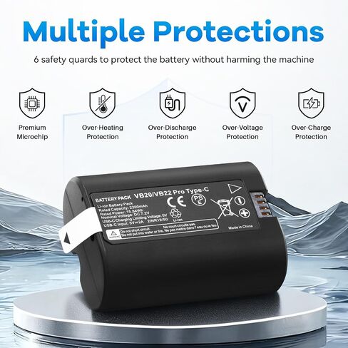 VB22 VB20 Battery Replacement for Godox V350 V480 V350S V480S Flash Series | 2-Pack Compatible with Godox V350S V350O V350N V350F V350C V480C V480S V480N V480O V480F V480O Camera Flash in Saudi Arabia