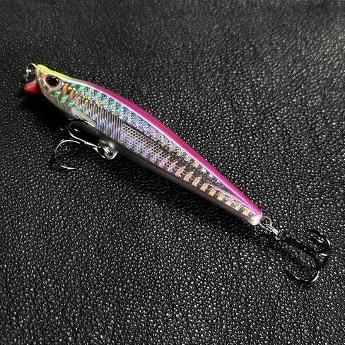 3pcs Jerkbait for Bass Fishing, Minnow Saltwater Fishing Lures, 9.5cm 24.2g Transfer System Casting Trout Pike Lures, Crankbaits Hard Bait, Artificial Lures, Sinking Pencil Vibration Lures in Saudi Arabia