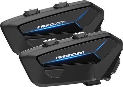 FreedConn FX Plus Motorcycle Bluetooth Headset, Helmet Intercom Communication Systems with IP67 Waterproof, CVC and AI Noise Cancellation, Auto-Join Mesh Network 2-16 Riders, 1 Pack in Saudi Arabia