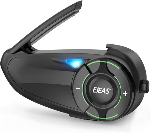 EJEAS Q8 خوذة دراجة نارية بلوتوث اتصال داخلي، نظام اتصال داخلي شبكي جديد 3.0 مع مشاركة الموسيقى وتبديل القنوات لستة راكبين يتحدثون في نفس الوقت (عبوتان) in Kuwait