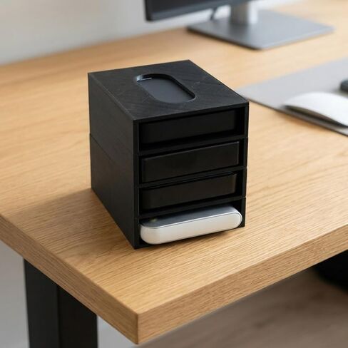 Modular External Hard Drive Holder – Stackable Tower Stand for 2.5" & 3.5" HDD/SSD, Independent Slots, Cable-Management Friendly in Saudi Arabia