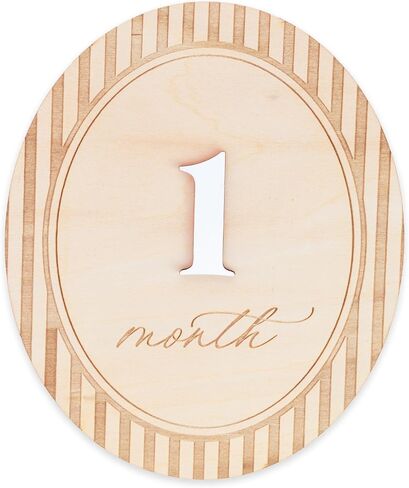 Baby Monthly Milestone Set, 1–12 Month Photo Markers, Newborn Photography Props, Growth Memory Cards, Nursery Decor (D38) in Saudi Arabia