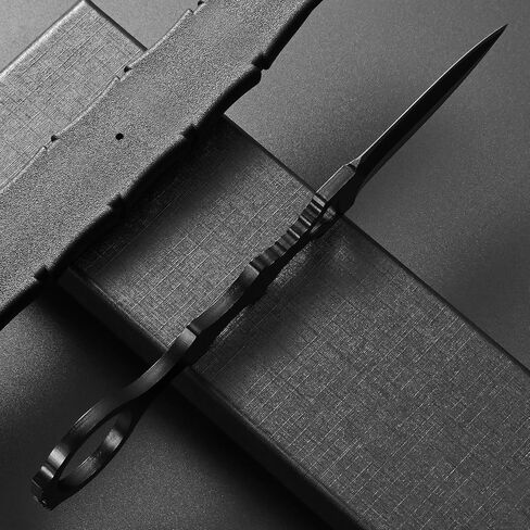 Gtkii GTK397 Cool Fixed Knife D2 Steel Blade Stainless Steel Handle EDC Tool Knifes for Outdoor Camping Adventure Survival(B) in Kuwait