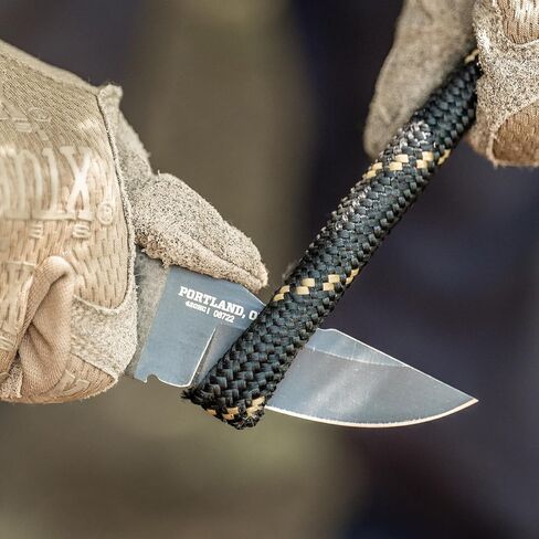 Gerber Gear Ghostrike Fixed 3.3" Blade Knife - 420HC Stainless Steel with Black Ceramic Coating, Diamond-Texture Grip, EDC, Modular Sheath, Made in USA in Saudi Arabia
