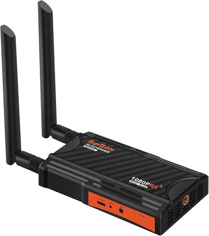 Wireless HDMI Receiver(RX Only), 1080P HD Wireless HDMI Extender Receiver Support Up to 1 TX to 4 RX Connections Form Laptop Computer PS4/5 to HDTV Projector DSLR in Saudi Arabia
