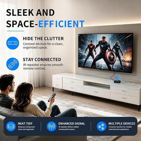 2CH IRBlast Wireless IR Repeater Kit,Remote Control Extender,Infrared IR Extender with 500ft Wireless Range for TV Home Expansion(IR Emitter and Receiver) in Saudi Arabia
