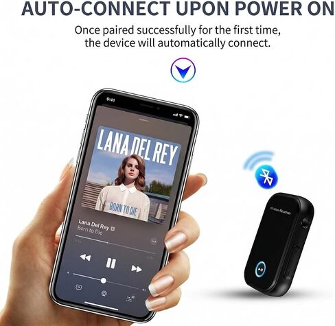 Bluetooth AUX Adapter for Car,3.5mm Wireless Receiver,AUX Bluetooth Car Adapter,Hands-Free Call for Cars, Speakers, Stereo Systems and Headphones in Saudi Arabia