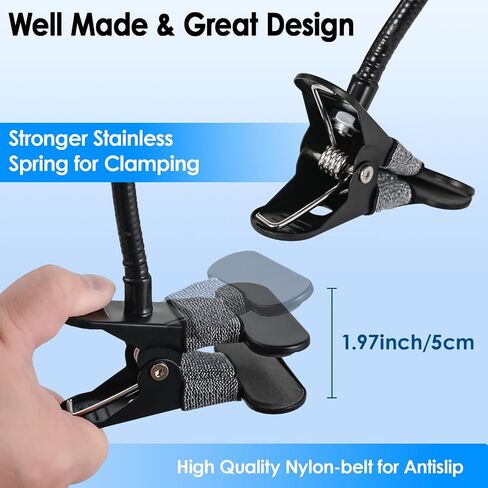 Webcam Stand, Flexible Gooseneck Desk Camera Mount Clamp, Desk Webcam Arm Compatible with Logitech C960 C930e C930 C920 C920S C922x C922 Brio 4K C925e C615, 1/4" Thread in Saudi Arabia