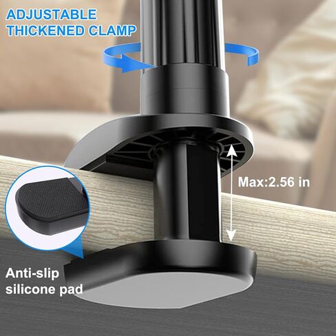 JCWINY Webcam Mount, 39 Inch Webcam Stand for Desk Flexible Gooseneck Computer Camera Stand Arm Clamp with Phone Holder Compatible with Logitech C930e C930 C920 C922x C922 Brio 4K C925e C615 in Saudi Arabia