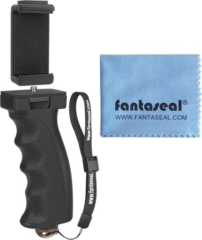 Universal Ergonomic Anti-Fall Phone Smartphone Handle Stabilizer Mount Rig | Portable Selfie Stick Tripod Handheld Vlogging Monopod for 60-85mm Wide iPhone Samsung Android in Saudi Arabia