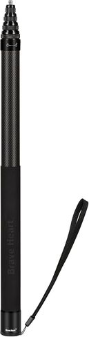 17-118"/3.0m Carbon Fiber Invisible Selfie Stick 9.8ft Extended Super Long Pole for Insta360 X5/X4 Insta 360 X3 ONE X2, ONE R, ONE X, ONE GO 3S 3 2 Gopro Max Action Camera Accessories in Saudi Arabia