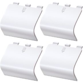 4-Pack Battery Back Door Lids for Xbox Series X/S Controllers, White | Replacement Back Shell Covers For Lost Or Damaged Battery Doors; Snap-On Abs Design, Not For Xbox One Controllers in Saudi Arabia