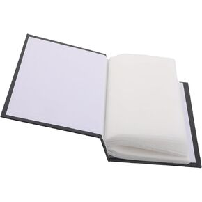 Slot Insert Photo Album Binder for Pictures and Postcards | Black Paper and Plastic Build, Easy-access Pages, Elegant Timeless Cover, Suited for Collectors in Saudi Arabia