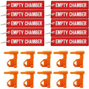 Chamber Flag for Rifle Handguns Shotgun Pistol, 10 Empty Chamber Indicators with 10 Bright Red Gun Flags, Universal Compatibility in Kuwait
