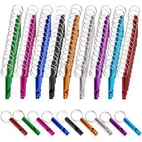 240 Pcs Emergency Whistles with Keychains Multicolor Extra Loud Aluminum Waterproof Safety Survival Whistle Keychain for Outdoors Sports Camping Training in Saudi Arabia