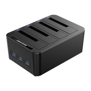CENMATE 3 Bay Hard Drive Enclosure for 2.5“/3.5" SATA HDD/SSD with USB A/C 3.0, Hard Drive Enclosure Support Hot Swappable, Tool-Free HDD Enclosure in Saudi Arabia