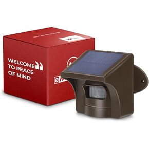 eMACROS Pro 4 2.4G Wi-Fi Smart Solar Driveway Alarm with App | App push notifications, 1/2 mile wireless range, rechargeable base with 3-day backup, 2 weatherproof solar motion sensors in Saudi Arabia
