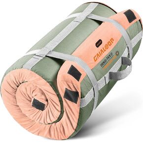GAIALOOP Memory Foam Glamping Roll Up Futon Mattress, Japanese Floor Bed Camping Mattress Sleeping Mat for Indoor and Outdoor in Saudi Arabia