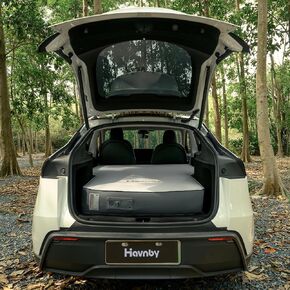 FlatCore 7.5" TPU Backseat Foam Mattress for Tesla Model Y 2025-2026 | Custom Wedge Foam Core,Built-In Pump,80S Setup,True Flat Car Bed For Road Trips,Rest,Camping,Work Shifts,Naps in Saudi Arabia