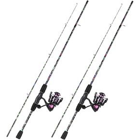 Sougayilang Fishing Rod Reel Combo, 2 Pieces Light Weight Spinning Rod with Bright Powerful Smooth Fishing Reel,Good Starter Combo for Bass Freshwater in Saudi Arabia