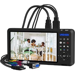 Video Recorder 1080P 60FPS USB2.0 with 7" Screen, DVI/HDMI/CVBS/VGA/YPBPR Capture from VCR, DVD, VHS Tapes, Camcorders, Hi8 - No Computer Required in Saudi Arabia