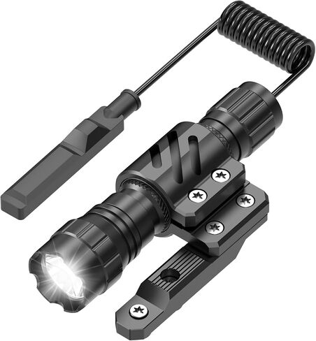 Feyachi Tactical Flashlight 1200 Lumen LED Weapon Light,Waterproof with Picatinny/M Lock Mount, Pressure Switch Included (M Lock Mounted) in Kuwait
