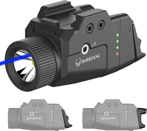 DARKFANG 1000 Lumen Tactical Weapon Light Laser Combo | High and Low Rear Switches, For Glock, For Picatinny Rail in Saudi Arabia