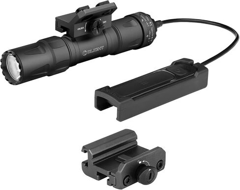 OLIGHT Odin S 1500 Lumens MLOK Rail Mounted Weaponlight Rechargeable Tactical Flashlight with Upgraded Remote Pressure Switch Bundle Picatinny Rail Adapter in Saudi Arabia