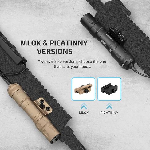 OLIGHT Odin S 1500 Lumens MLOK Rail Mounted Weaponlight Rechargeable Tactical Flashlight with Upgraded Remote Pressure Switch Bundle Picatinny Rail Adapter in Saudi Arabia