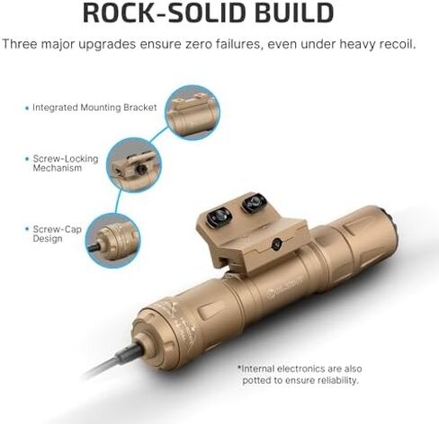 OLIGHT Odin S 1500 Lumens MLOK Rail Mounted Weaponlight Rechargeable Tactical Flashlight with Upgraded Remote Pressure Switch Bundle Picatinny Rail Adapter in Saudi Arabia